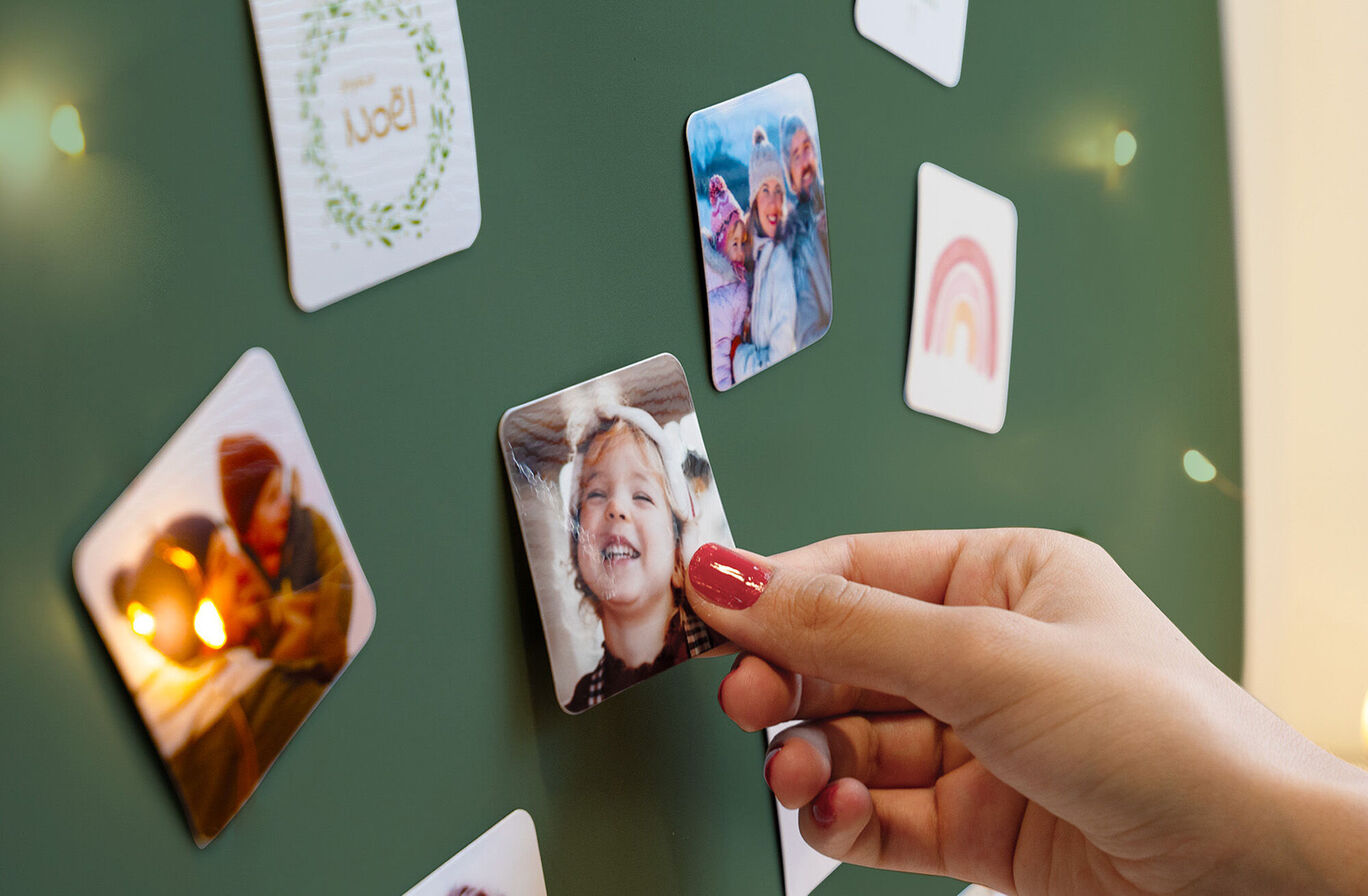 Magnets photo personnalisés à aimanter sur le frigo
