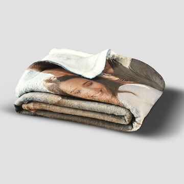 Plaid personnalisé avec une photo