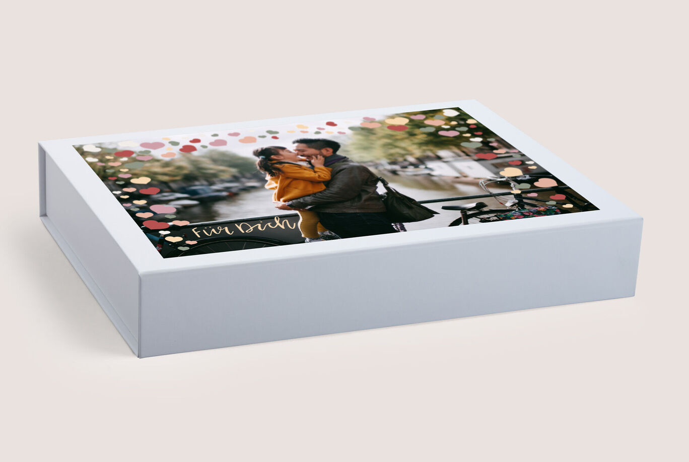 Boîte cadeau personnalisable avec une photo