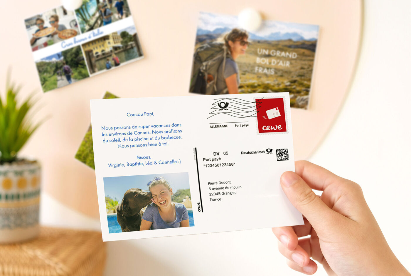 Carte postale en ligne