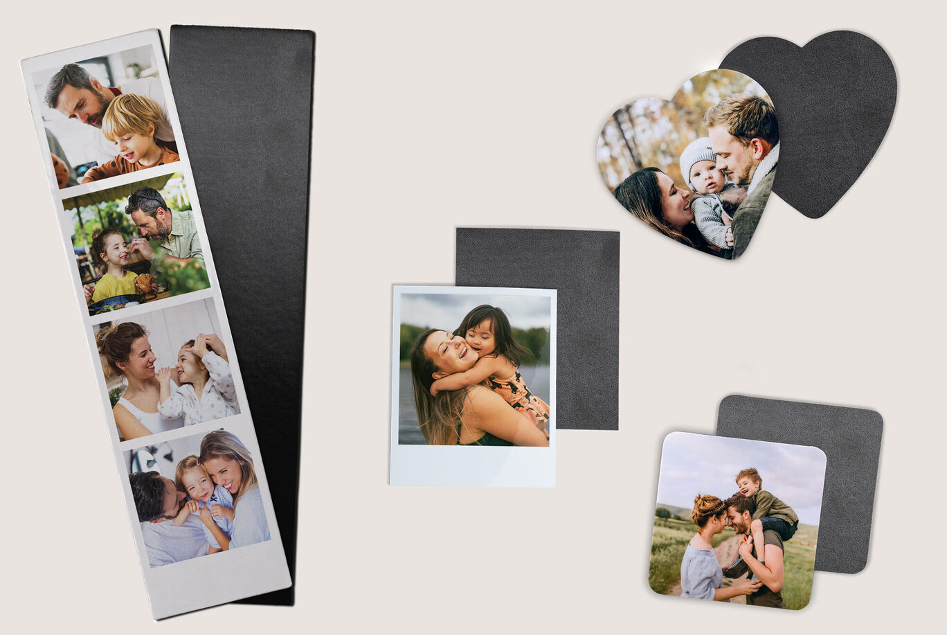Gamme de magnets personnalisés CEWE avec photos de famille
