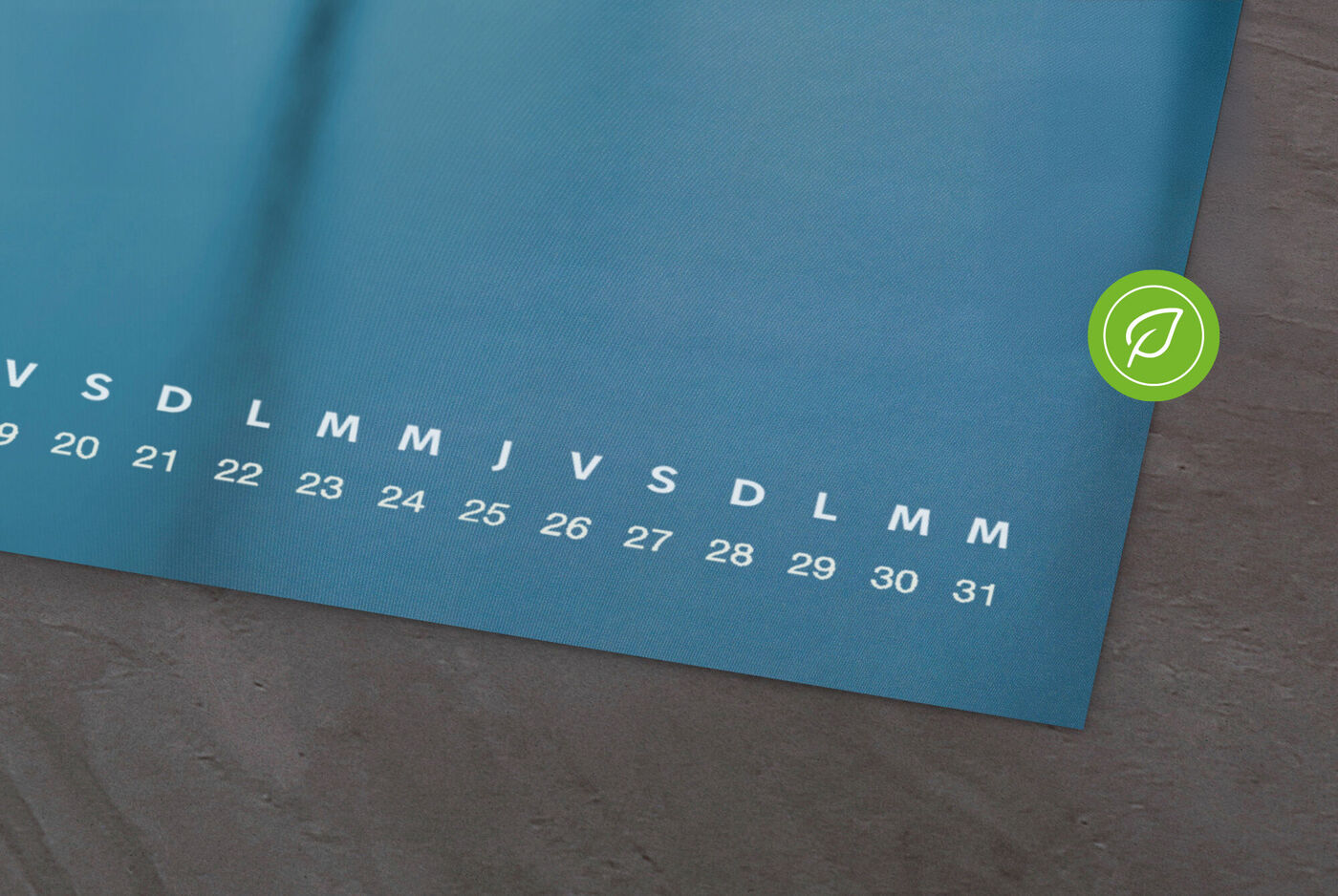 Papier recyclé pour calendrier photo personnalisé