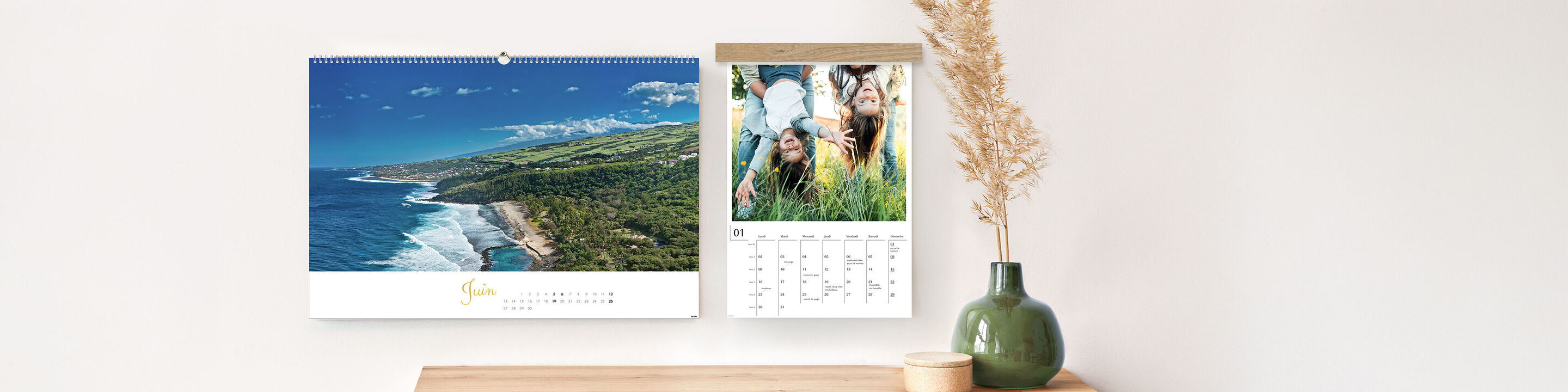 Calendrier mural personnalisé