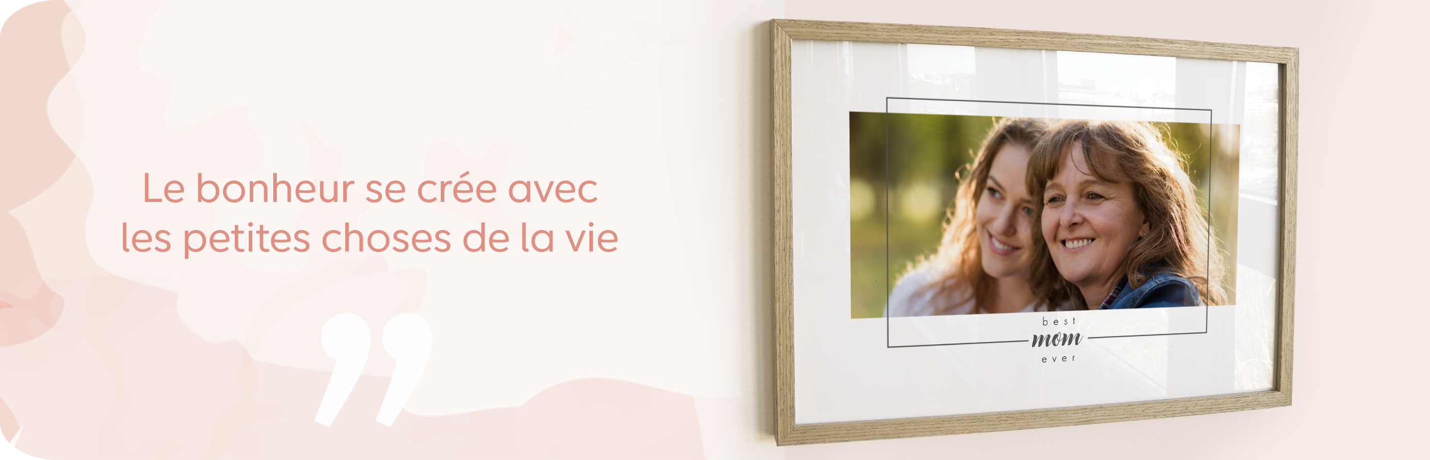 Magnifique tableau mural avec une citation inspirante sur le bonheur dans la vie