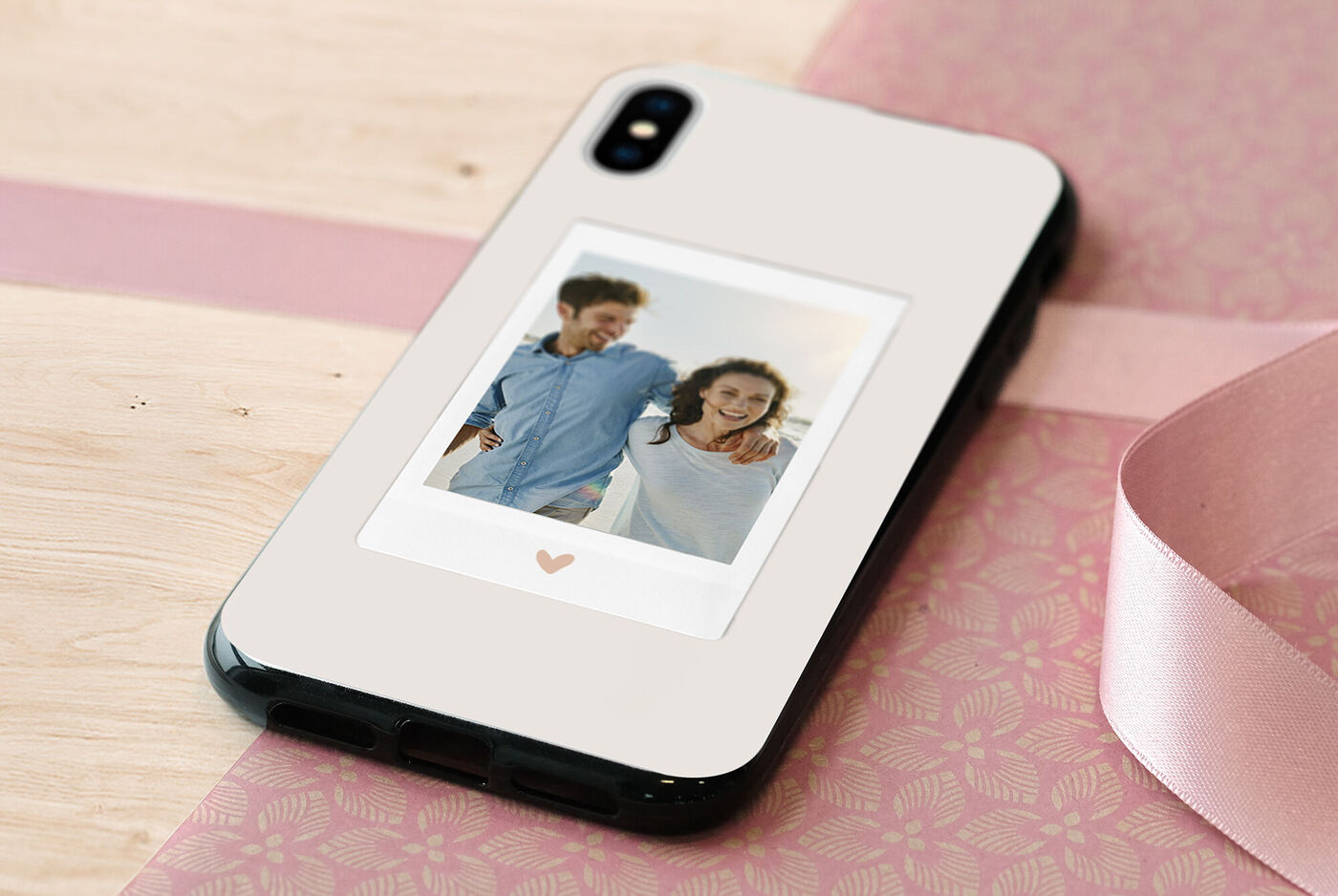 Coque smartphone avec photo de couple