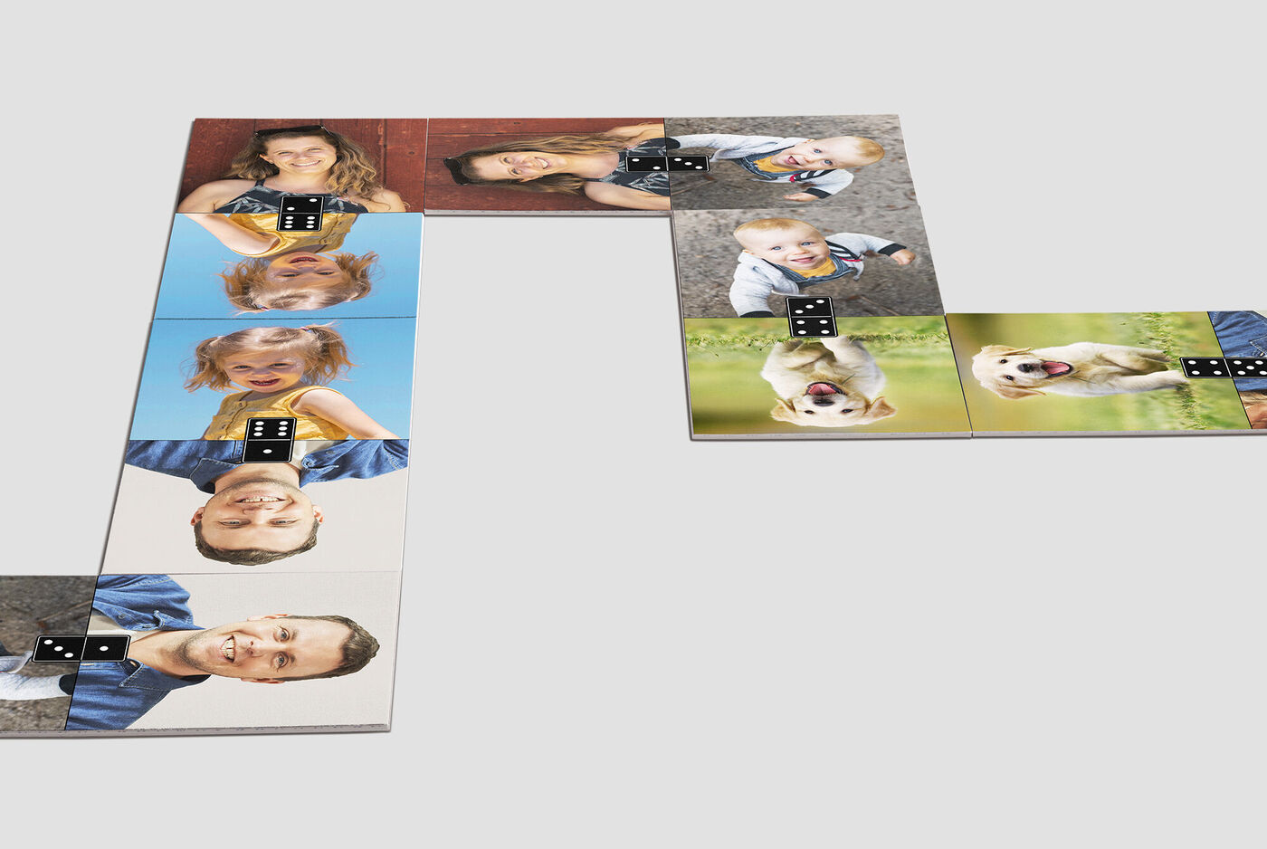 Jeu de dominos personnalisés avec photos