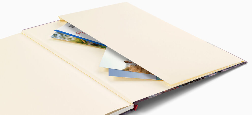 Pochette intégré au Livre Photo CEWE pour garder ses souvenirs de l'année