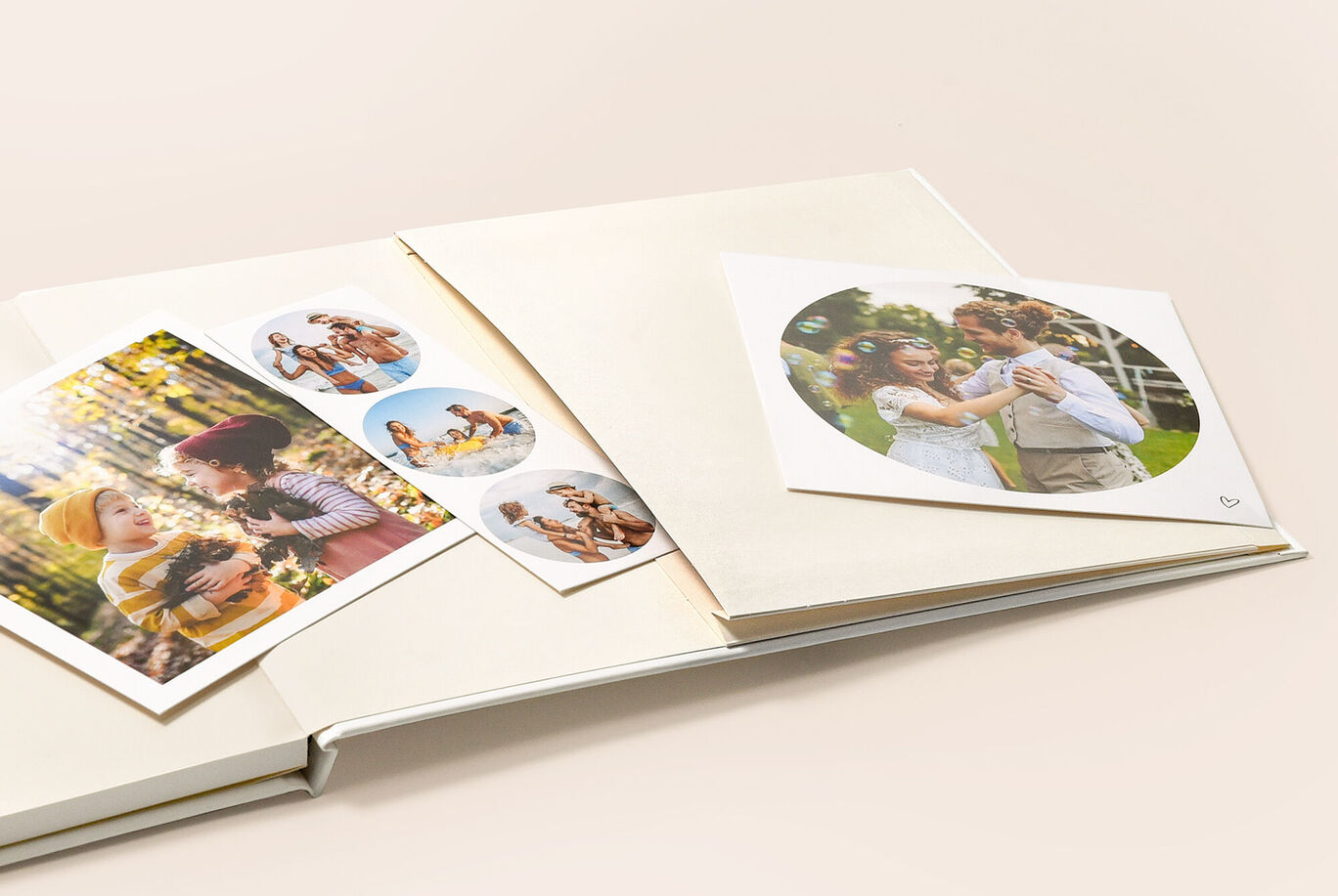 Livre photo A4 panorama avec pochette souvenirs intégrée