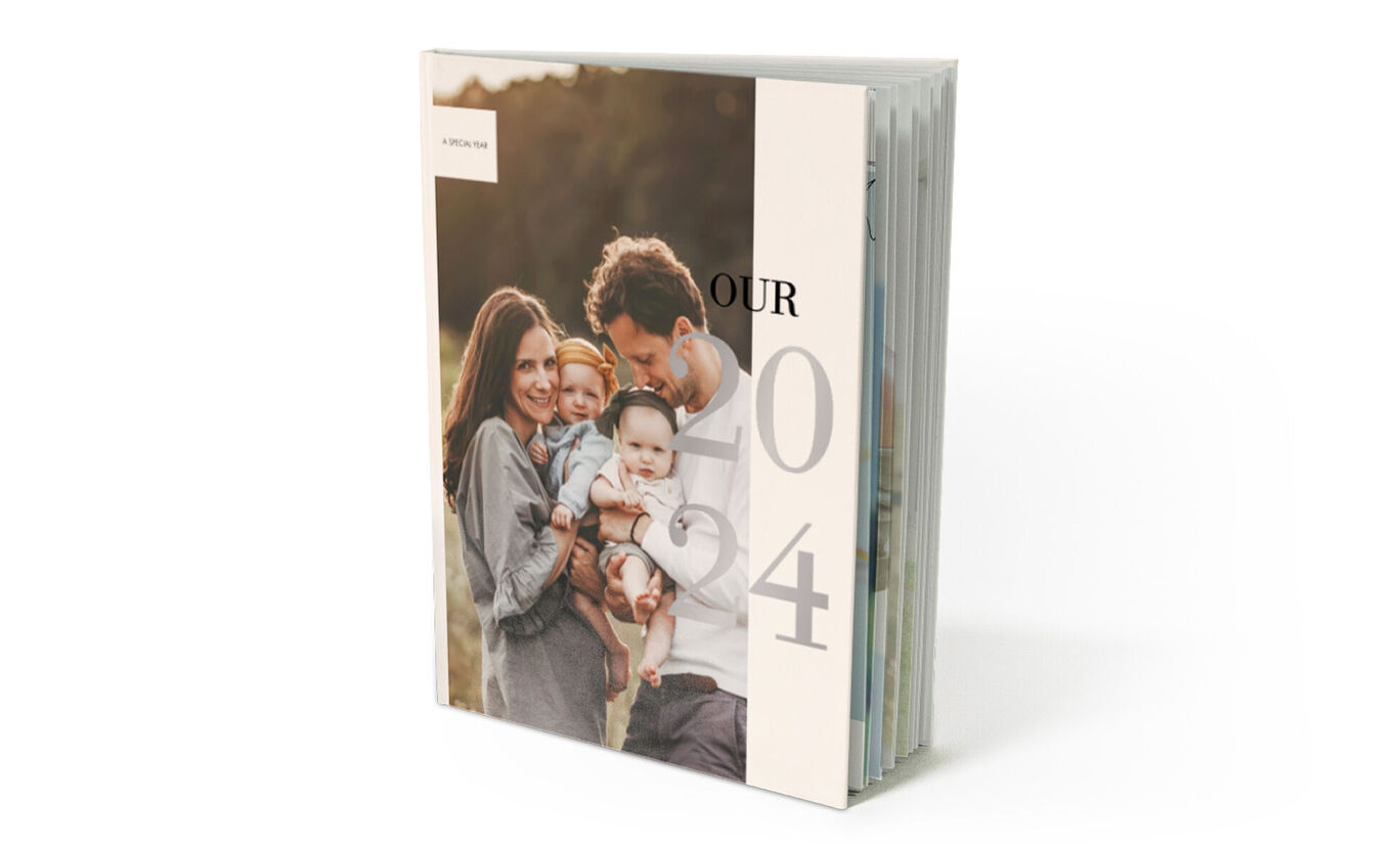 Modèle d'album photo Notre Année