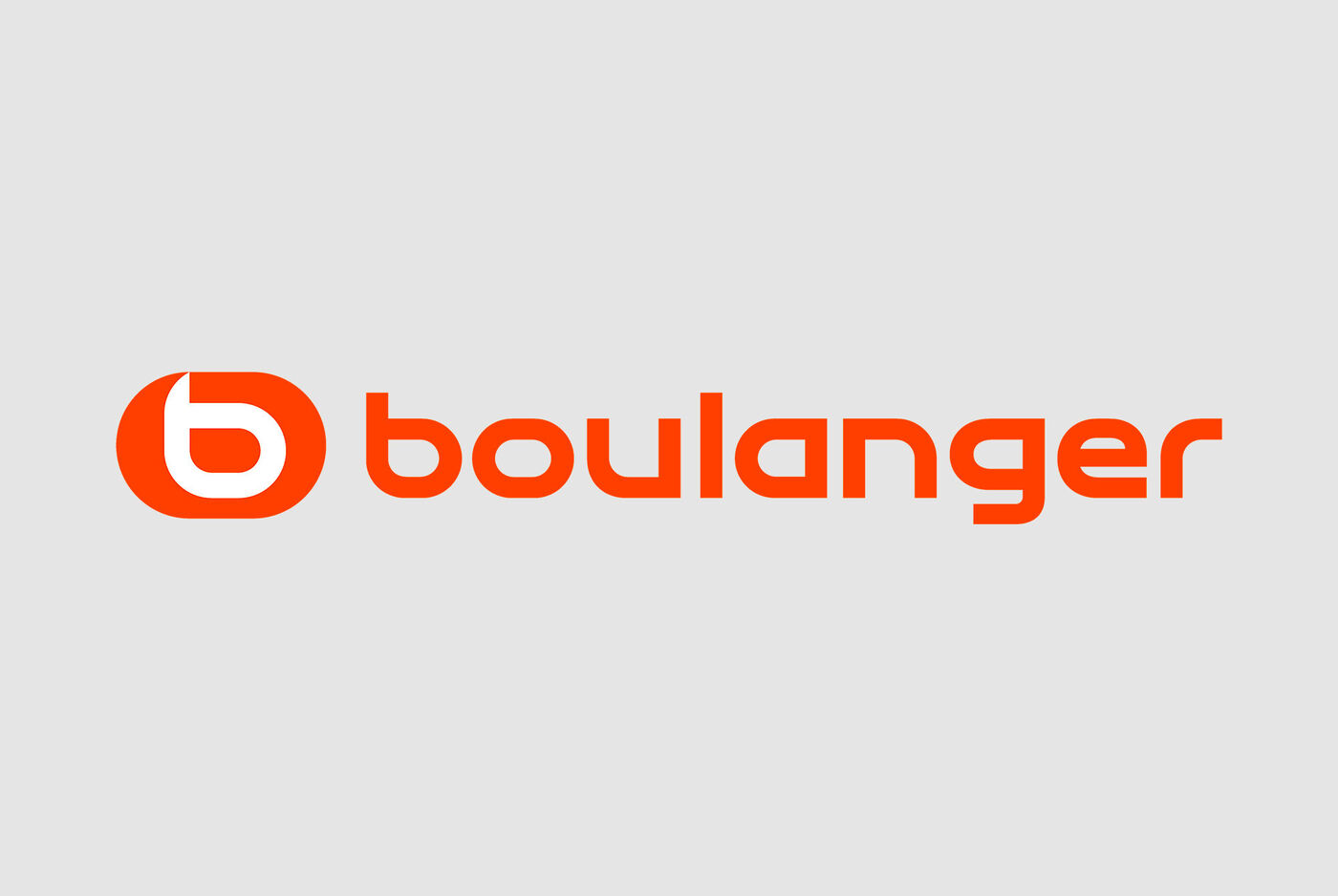Logo de Boulanger, fournisseur d'électroménagers en orange éclatant
