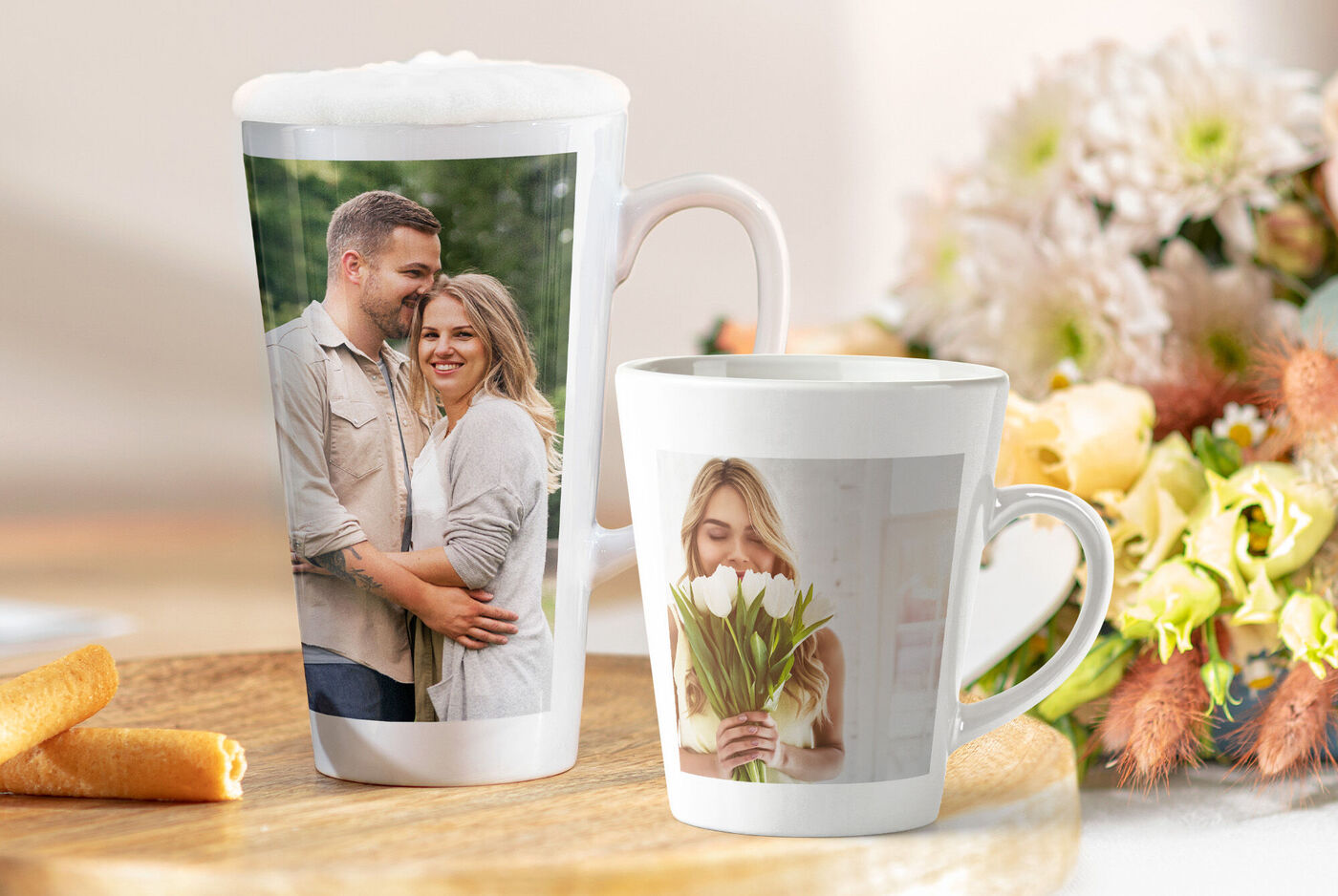 Petite et grande tasses personnalisées