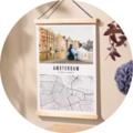 Affiche carte personnalisée