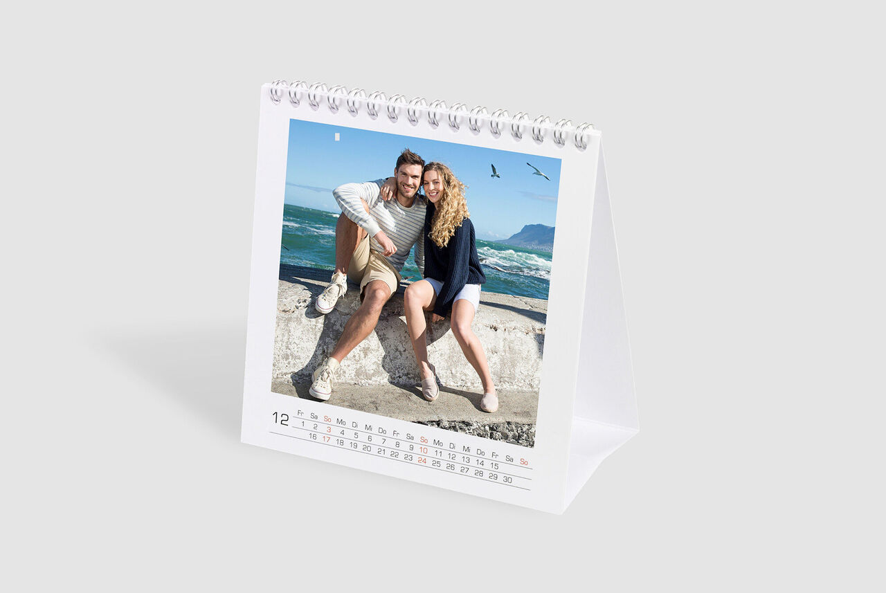 Calendrier de bureau carré;