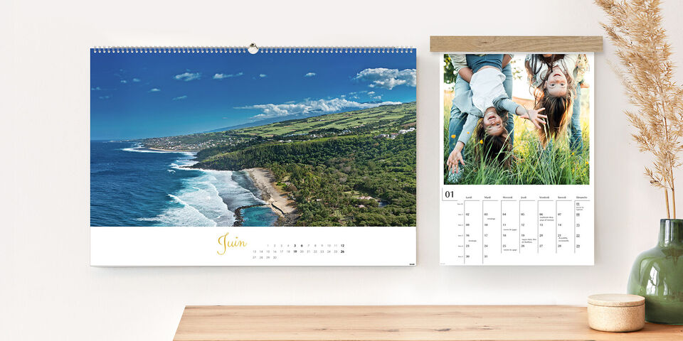 Calendrier mural personnalisé