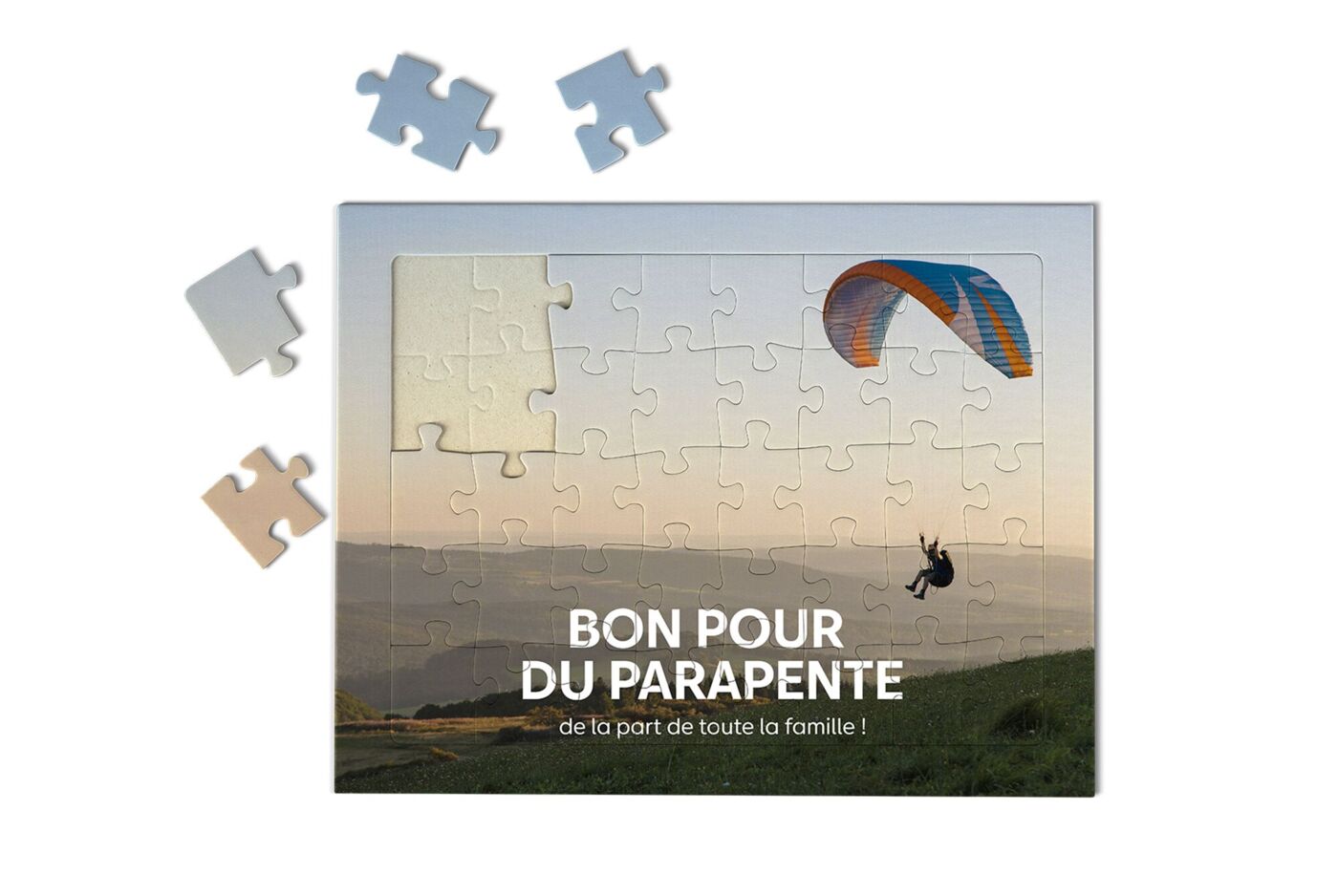 Bon cadeau personnalisé sur puzzle