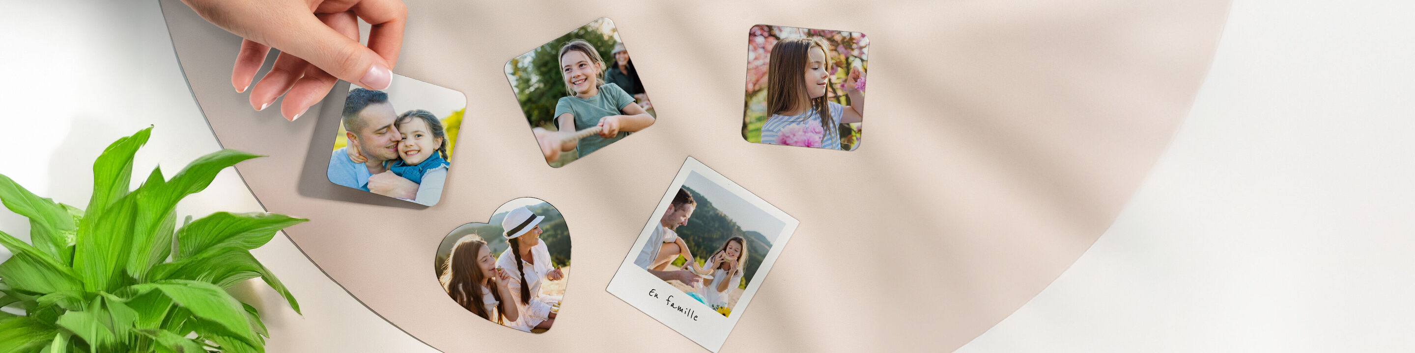 Magnets photo personnalisés en différents formats