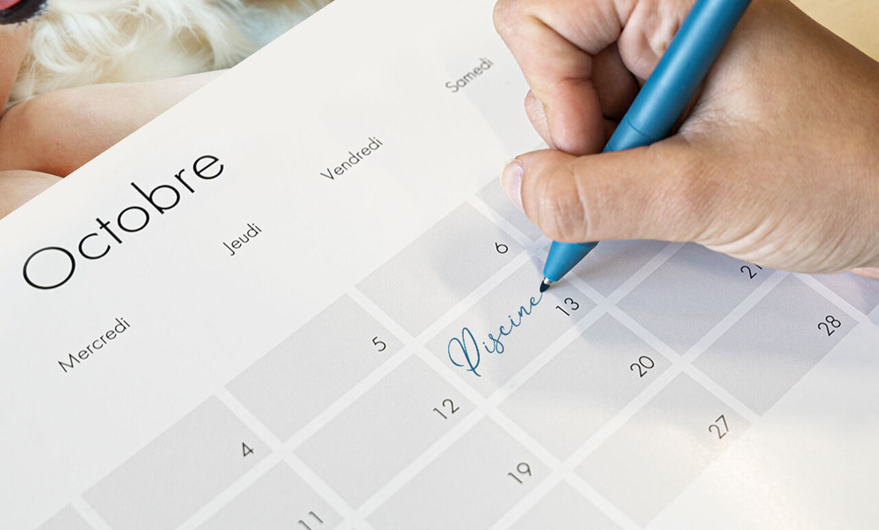 Calendrier photo mural A4 portrait