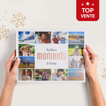 Album photo personnalisé avec les meilleurs moments de l'année écoulée