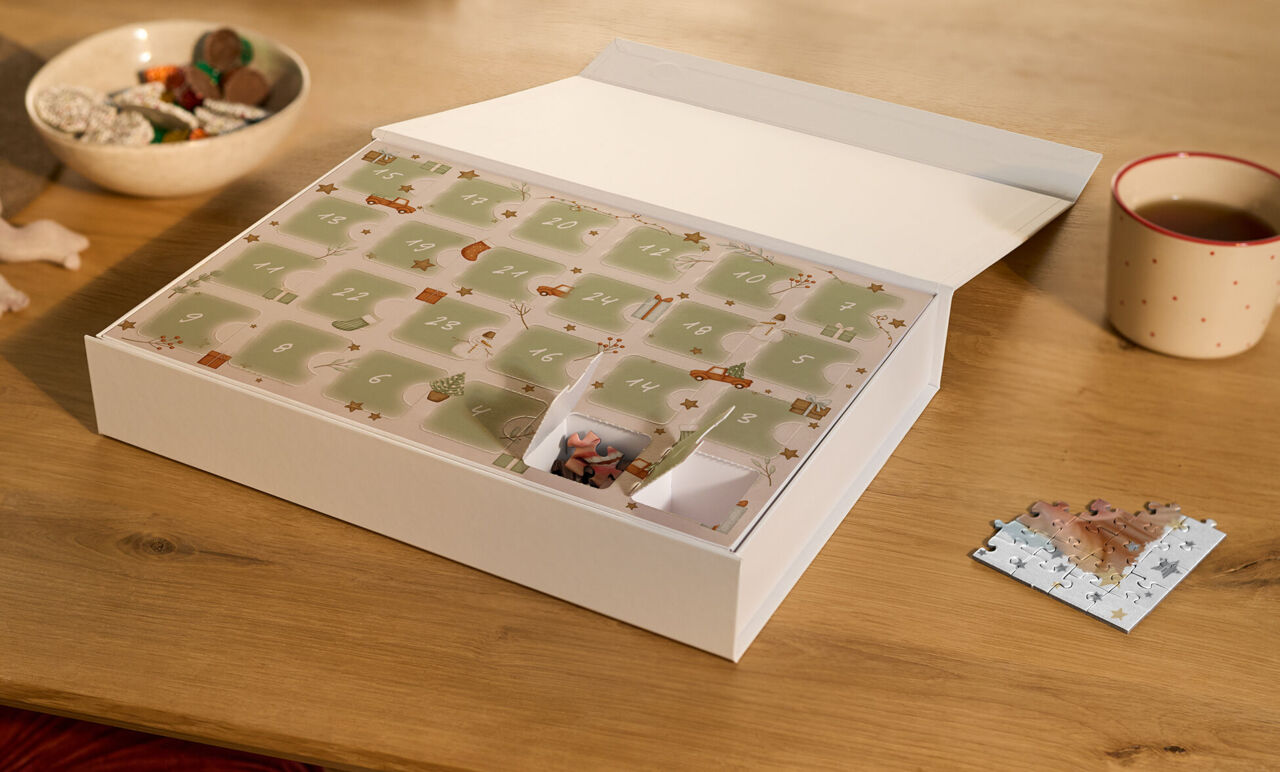 Calendrier de l’Avent puzzle personnalisé