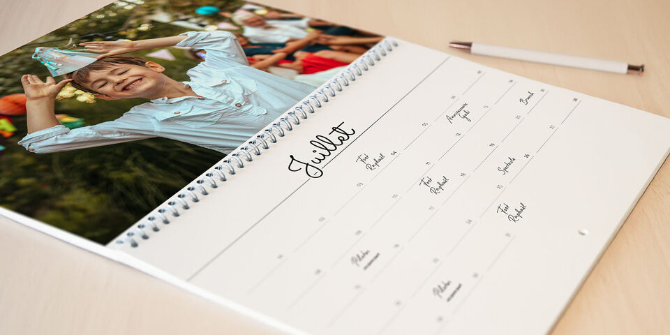 Calendrier photo personnalisé 2025