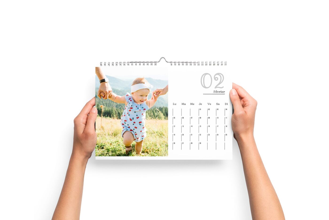 Calendrier photo mural A4 Paysage avec label Top vente