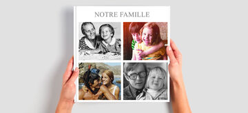 Un magnifique album photo avec des images de famille.