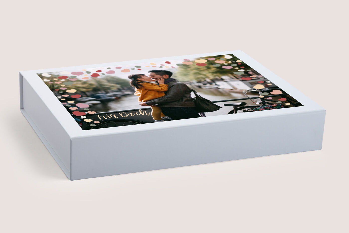 Boîte cadeau personnalisable avec une photo