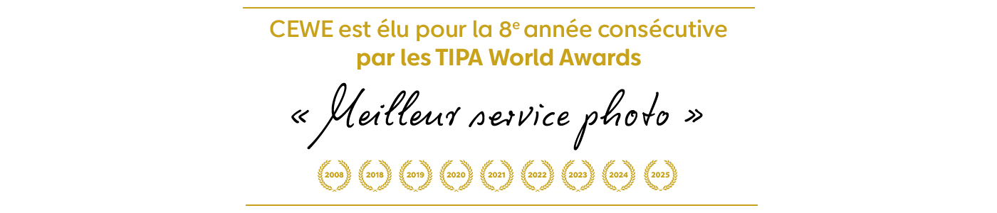 CEWE est élu pour la 8ème année consécutive Meilleur Service Photo