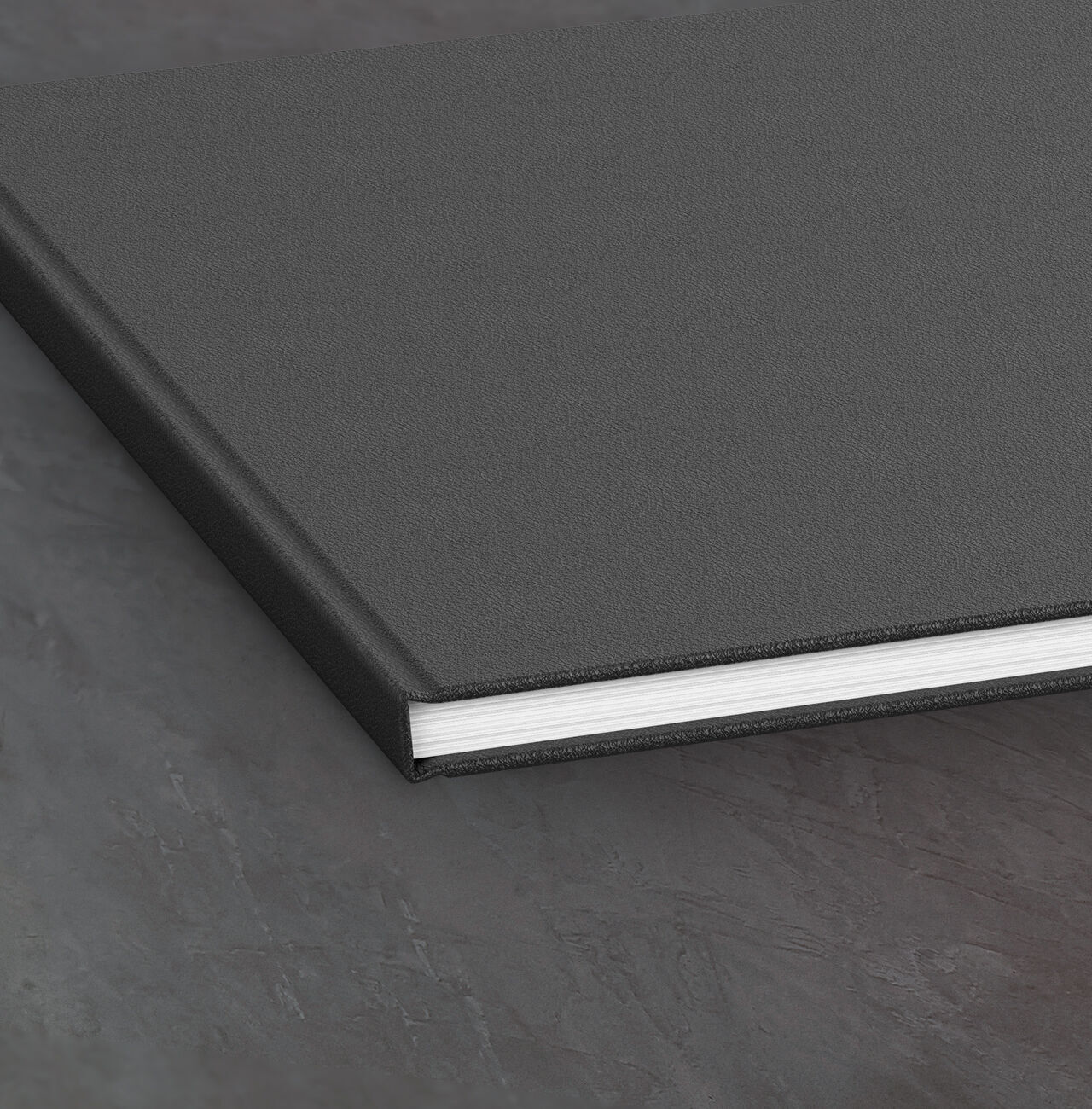 Couverture en cuir noir d'un Livre Photo CEWE