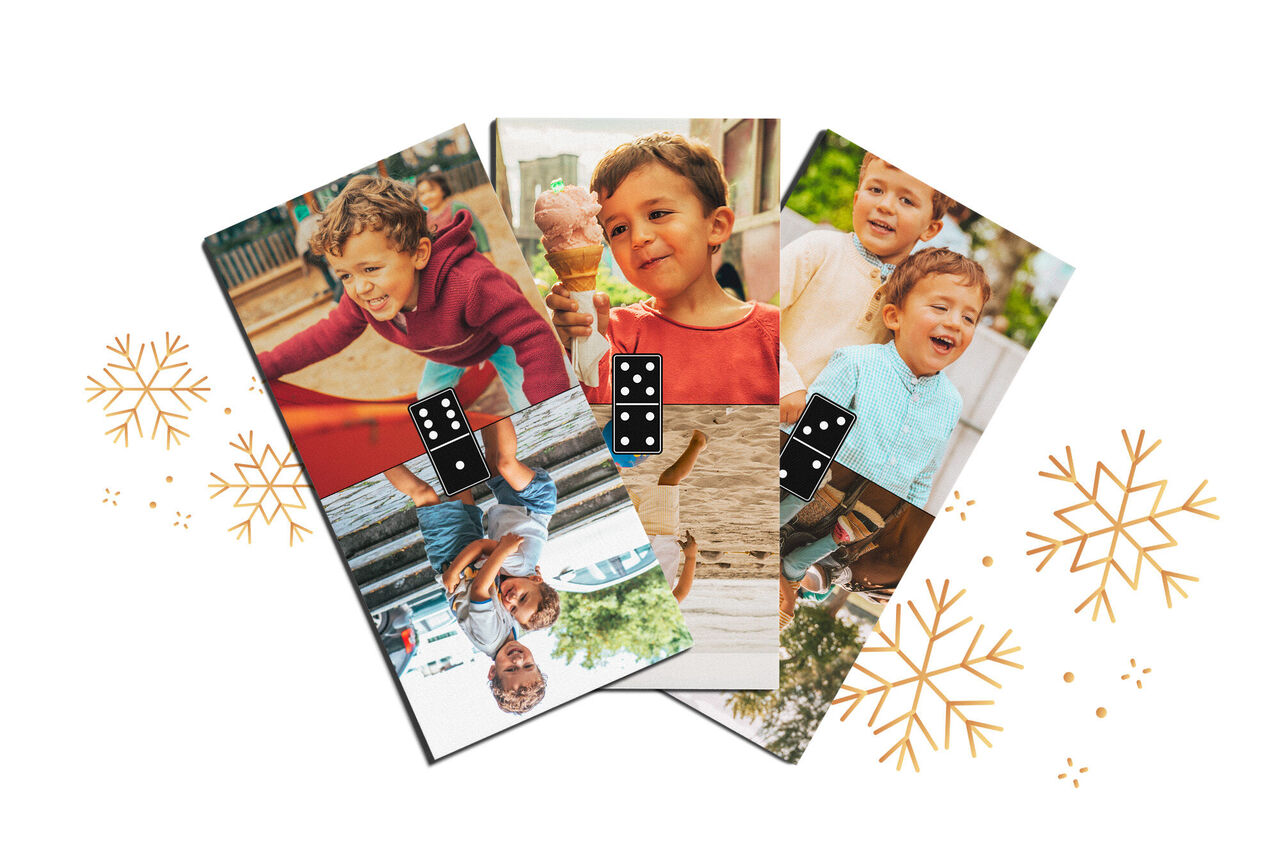 Jeu de domino personnalisable avec photos