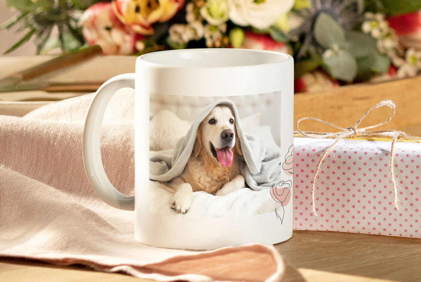Mug personnalisé avec la photo d'un chien