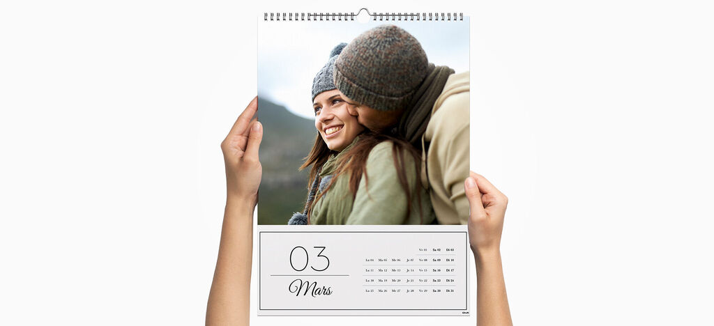 Calendrier photo mural A3 portrait