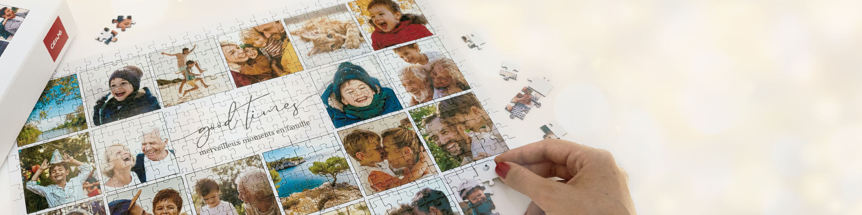 Puzzle personnalisé avec photos à assembler