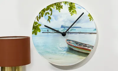 HORLOGE PENDULE,B--Cadre Photo personnalisé, horloge murale élégante