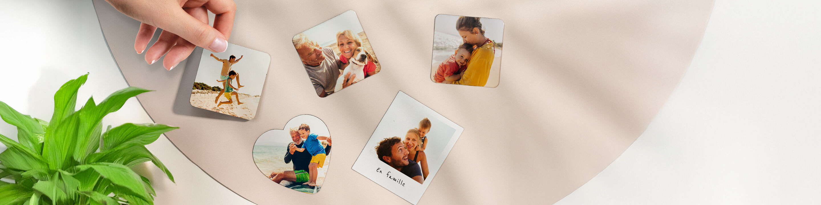 Magnets photo personnalisés en différents formats