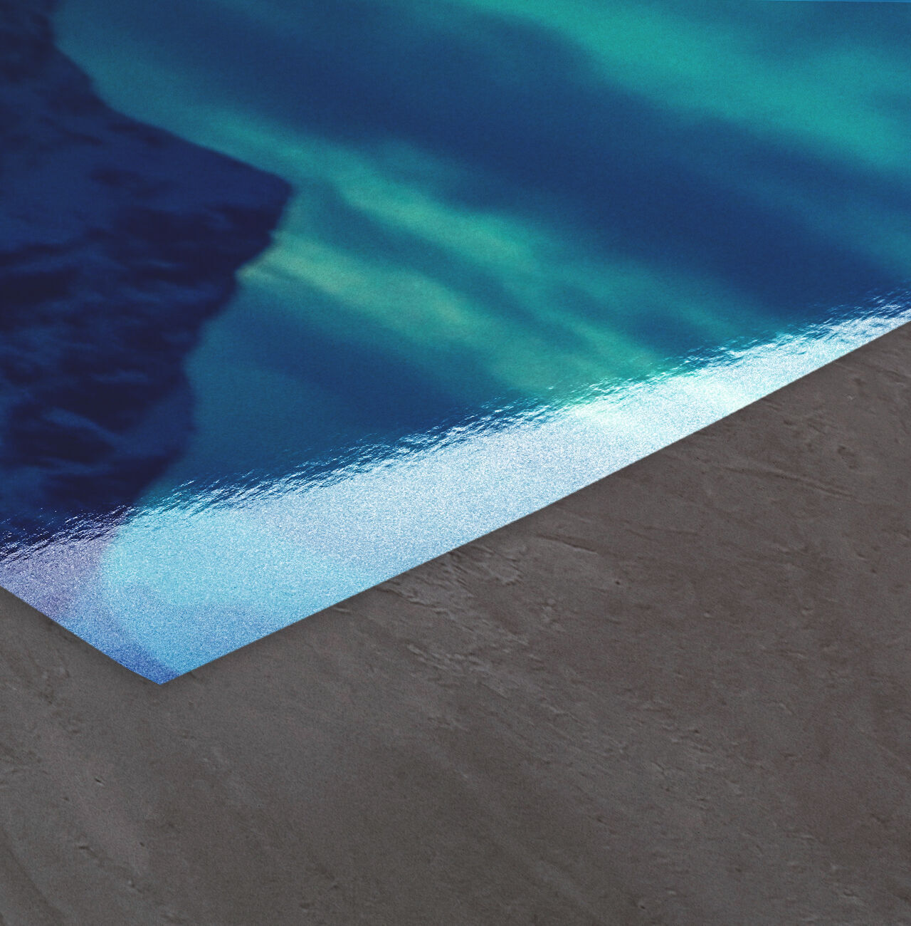 Bord d'une affiche avec une bordure colorée et scintillante