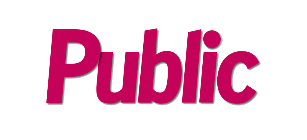 Le mot 'Public' en gras rouge