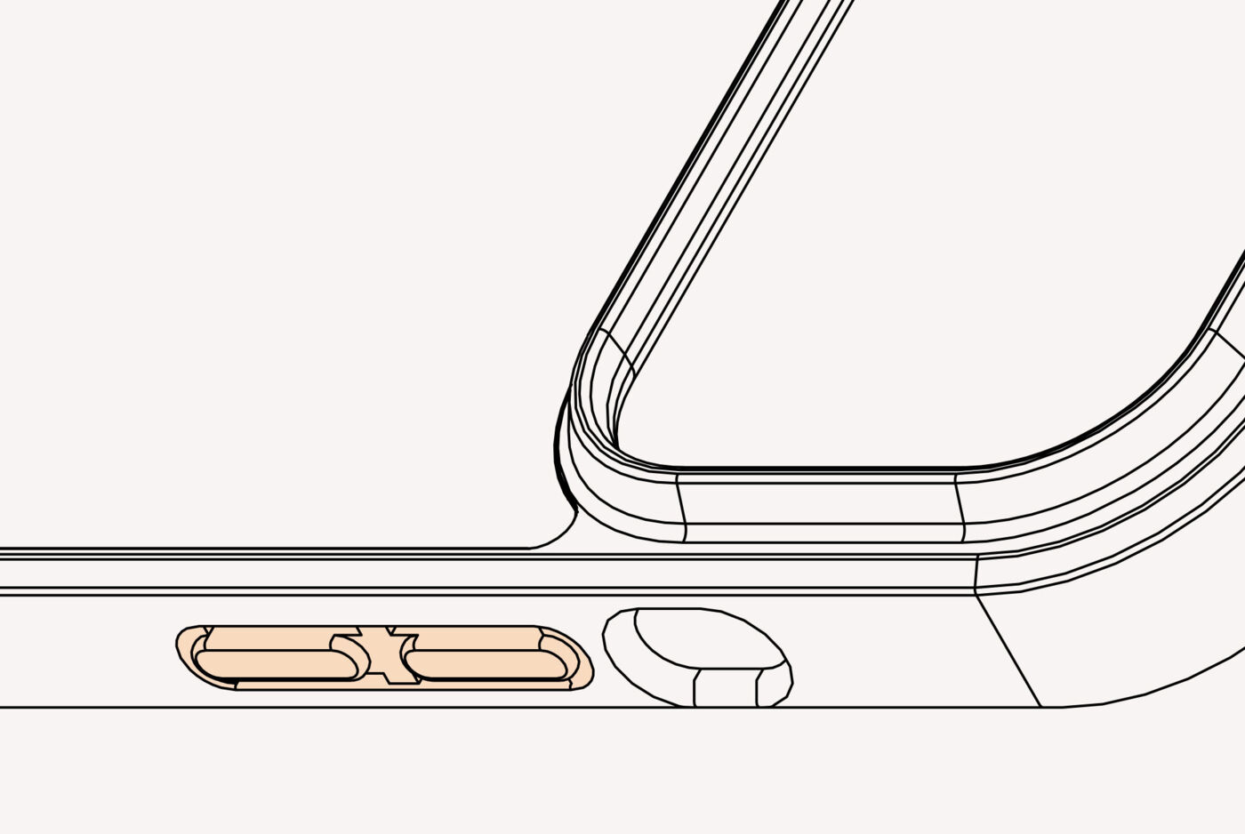 Boutons intégrés à la coque