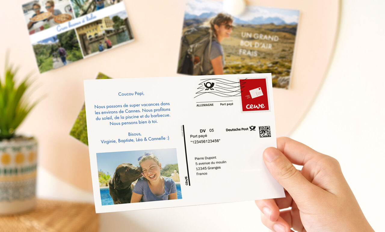 Carte postale personnalisée