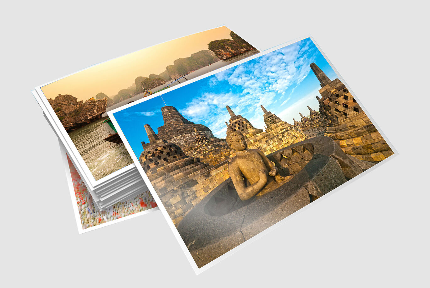 Tirages photo de vacances en Indonésie, au temple Borobudur