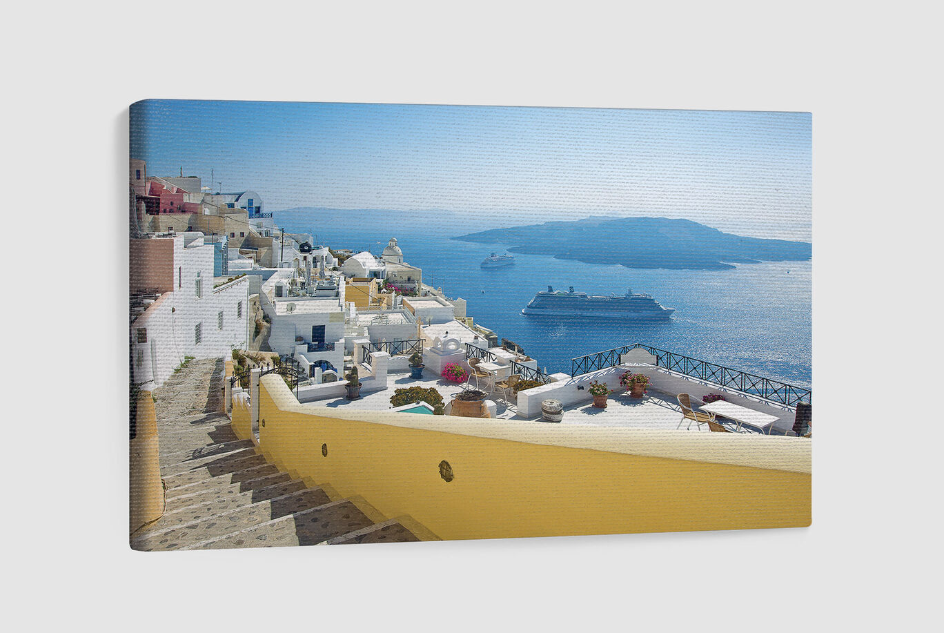 Photo sur toile, photo de Santorin imprimée sur une toile