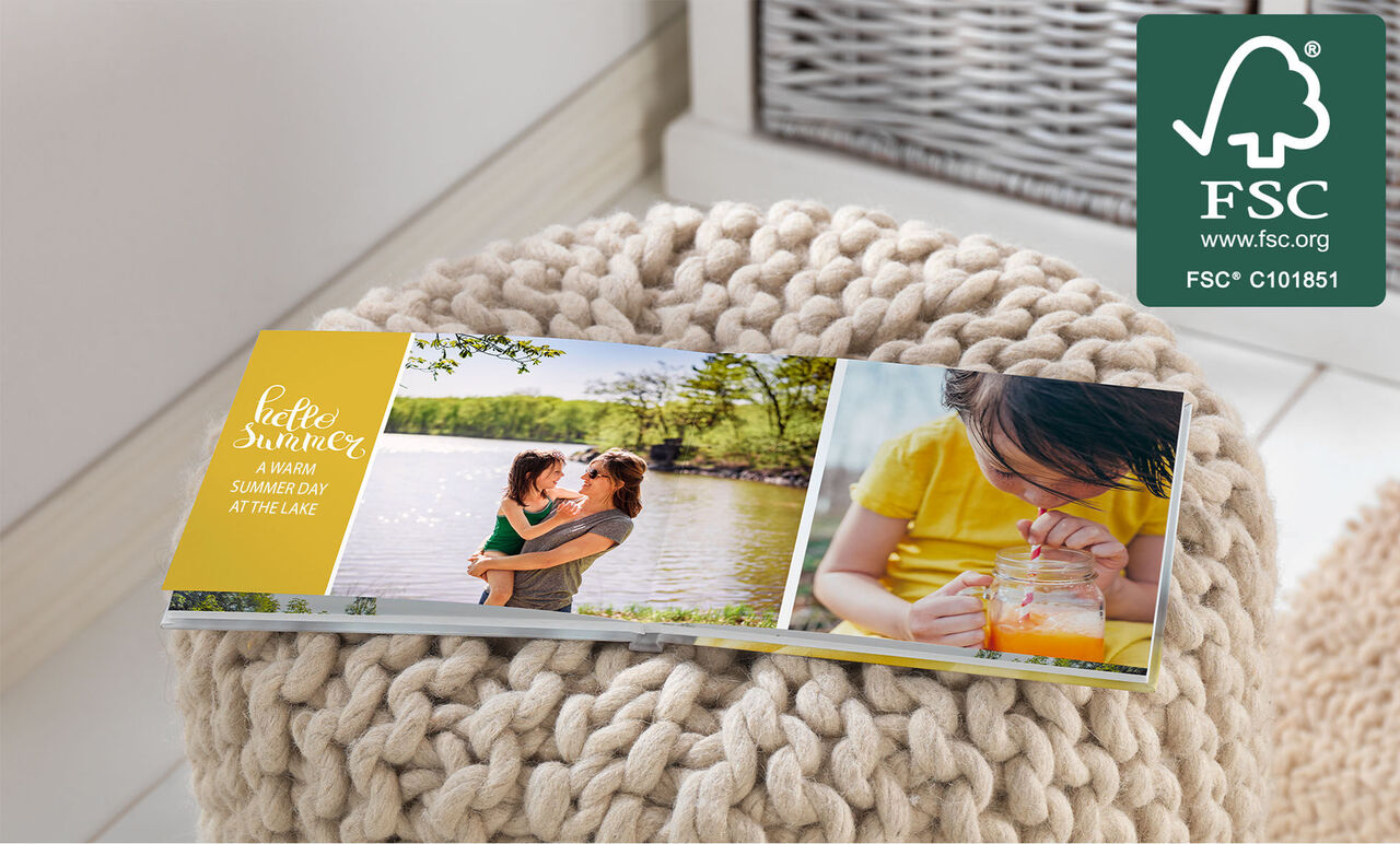 livre photo avec ouverture à plat