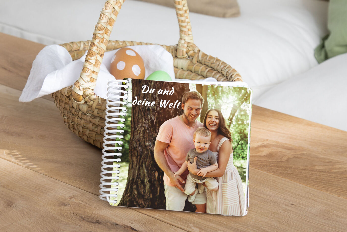 Livre photo bébé personnalisé avec photos, souvenir de Pâques