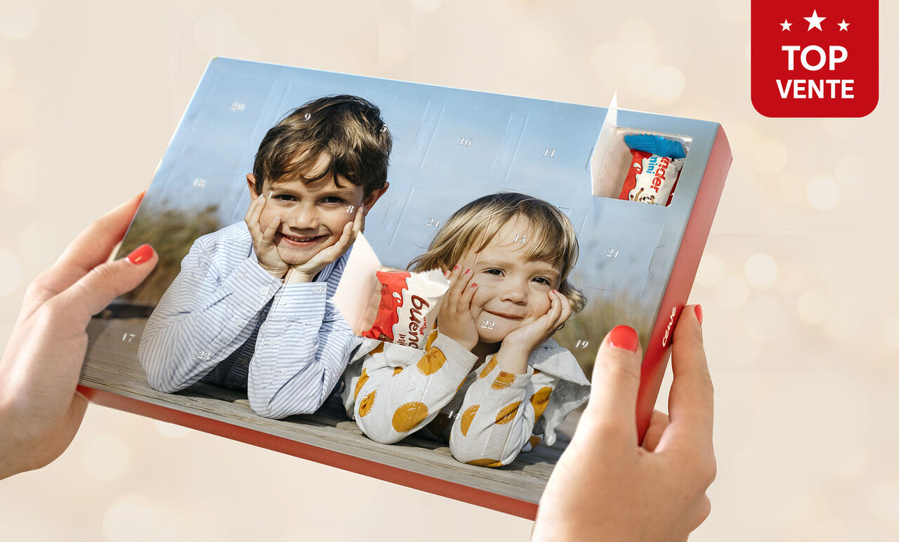 Calendrier photo de l'avent enfants;