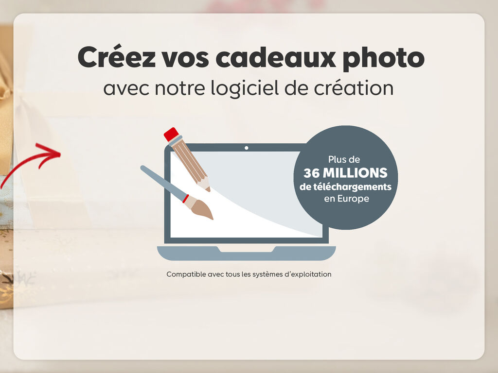 Créez vos cadeaux photo avec le logiciel de création CEWE