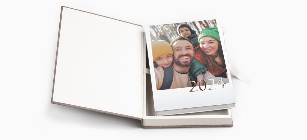 Livre photo de l'année 2024 dans une jolie boîte
