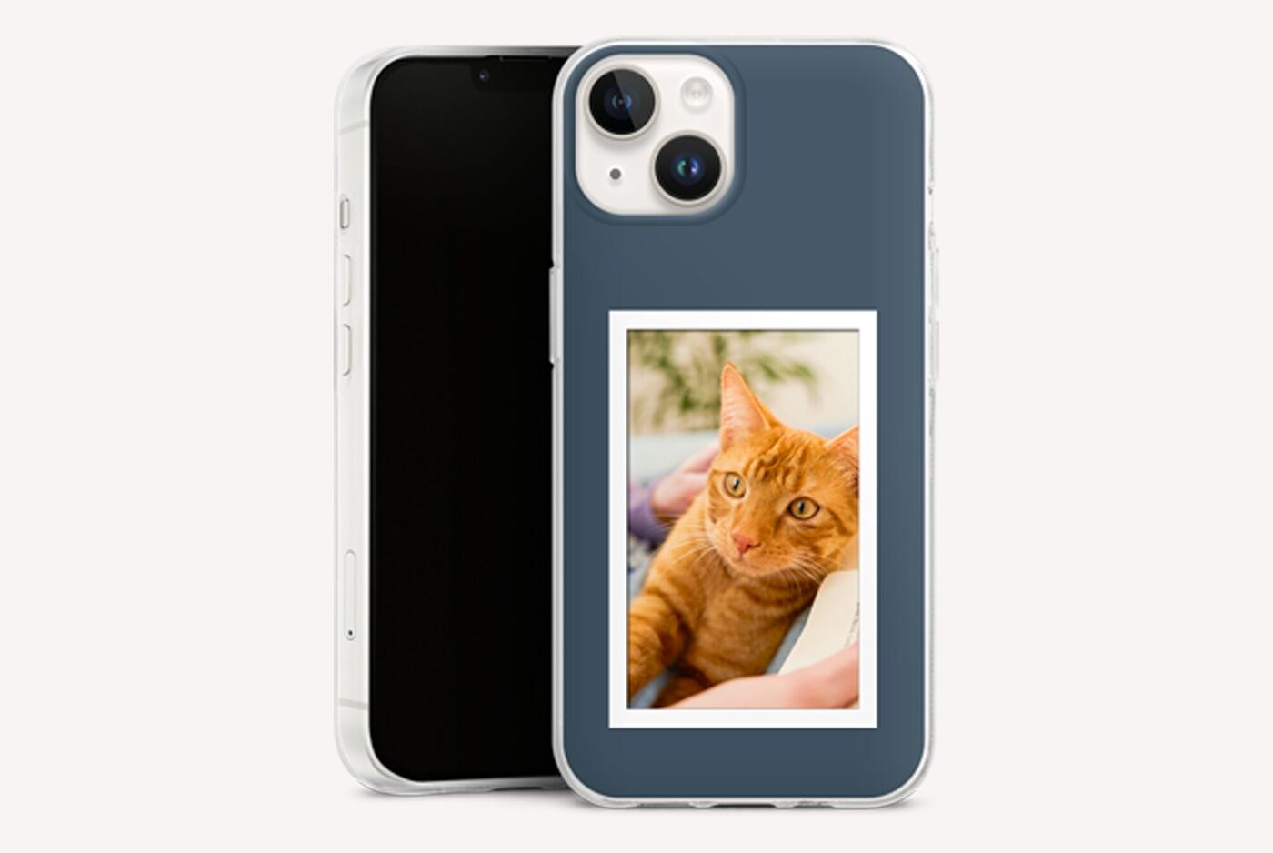 Coque personnalisable avec une photo de chat insérée