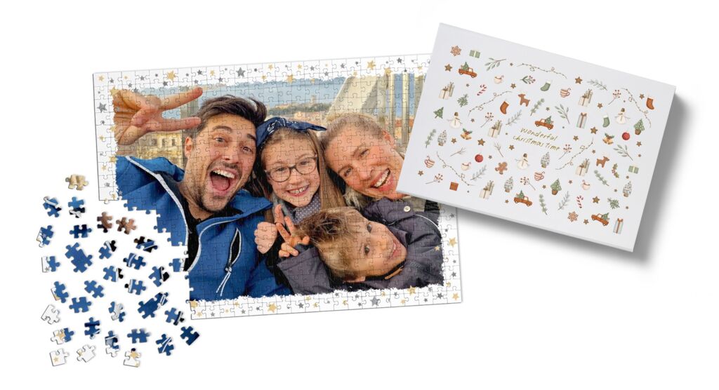 Calendrier de l'Avent personnalisé avec puzzle photo