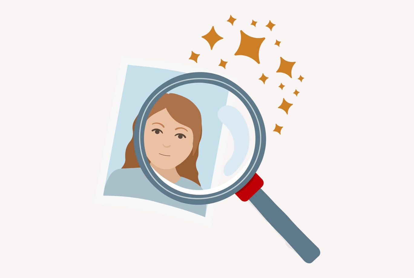 Détails agrandis d'une photo avec des étincelles magiques