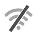Symboles de connexion Wi-Fi interrompue dans un design stylisé.